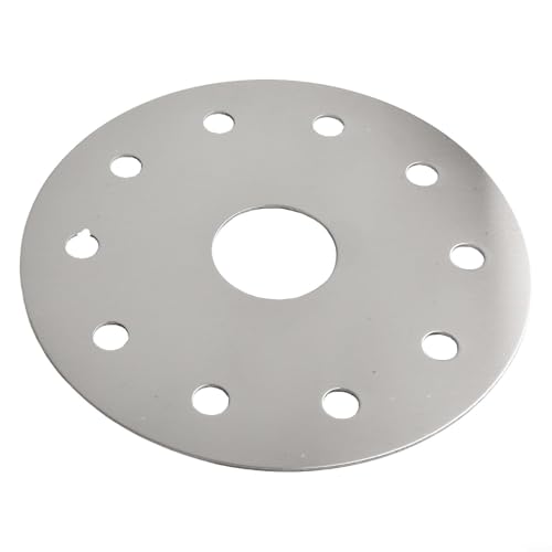 HomeVortex Placa adaptadora de disco difusor de calor de inducción de acero inoxidable con hoja conductora térmica para cacerola y olla de vidrio para cocinar en estufa (12,3 cm)