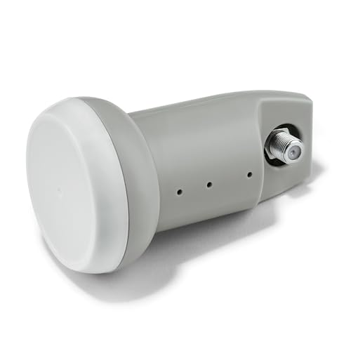 TELE System LNB Single, convertisseur Universel Simple. Low Noise Block-Converter TS100F. Protection Contre Les intempéries pour Une réception Stable et fiable.