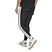 adidas Women's ESSENTIALS 3-STRIPES COTTON LEGGINGS, Black/White, L