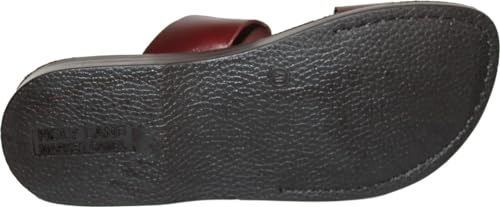Holy Land Market Men/Women Biblical Jesus Leather Sandals/Slides From Jerusalem (Andrew Style II)4