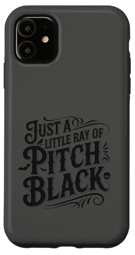 Just A Little Ray Of Pitch Black Halloween Goth Gothic Punk �X�}�z�P�[�X iPhone 11 �p