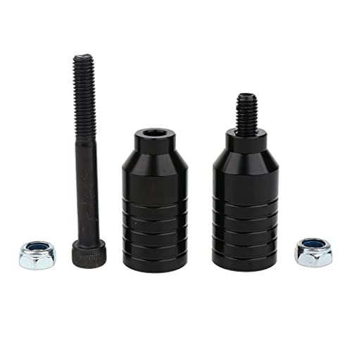 Clavijas de aleación de aluminio con ejes de acero al carbono negro para bicicleta 3