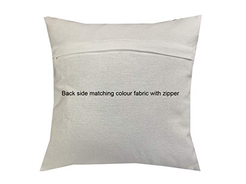 Image of Pink Parrot- Art Silk Multi Colour-Cushion Cover with Zipper 12x12 inch-Set of 5 pcs