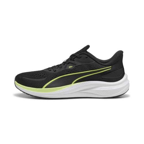 Puma Unisex Skyrocket Lite 2 Straßen-Laufschuh, Black-Sunny Lime-Flat Dark Gray, 42 EU – Ansicht 1