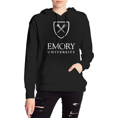 Emory University Couple'S Padded Hooded Sweatshirt Long Sleeve Adult Sweatshirt Unisex