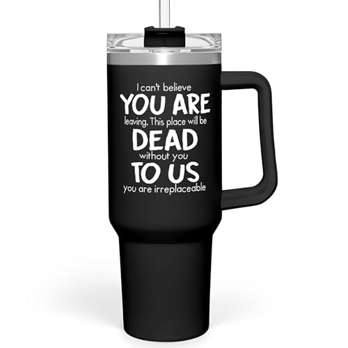 SANDJEST Leaving Job Gifts for Coworkers Tumbler 40oz Stainless Steel