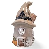 Photo Gallery logbuch-verlag - casa decorativa in dolomite, altezza 14 cm, decorazione autunnale da appoggiare con zucca e cappello da strega, logbuch-verlag Photo Gallery logbuch-verlag - casa decorativa in dolomite, altezza 14 cm, decorazione autunnale da appoggiare con zucca e cappello da strega, logbuch-verlag
