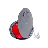 YLXSS Round/Square Hatch Cover Deck Panel, ABS Sealed Hatch Cover kit with red Waterproof Bag, Suitable for Kayaking (Round hatches: 9in)
