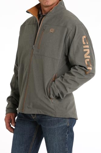 Cinch Men's Solid Logo Bonded Softshell Jacket Big - MWJ158306X 4X US3
