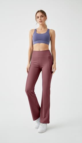 Image of Mehrang High Waist Wide Leg with Side Pockets || Stretchable Tights || Sports Fitness Activewear Yoga Pants for Women