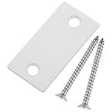 Toddmomy Schließblech Für Riegelschlösser Schließblech Mit Großem Abdeckplatte Für Riegelschlösser Für Außentüren Riegelschlossplatte Für Türschlösser Reparaturplatte Für Türkantenlöcher