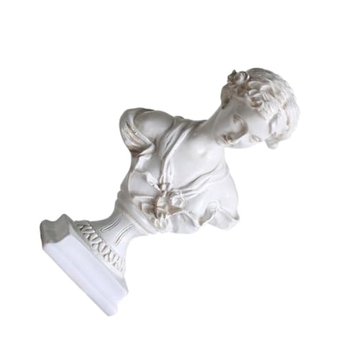 GRIRIW European Style Mini Bust Statue Resin Craft Resin Sculpture Adornment for Home Decor