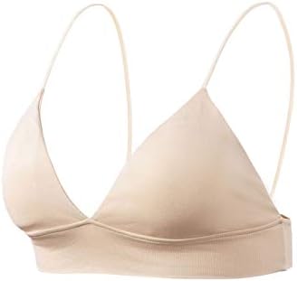 Women's Bra Modern Micro Seamfree Cami Strap Bralette, Girls Smoothing Wireless T-Shirt Bras Everyday Comfort Brassiere