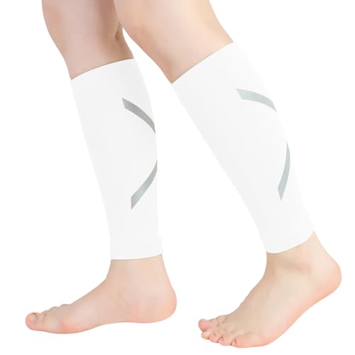 Novetec Calcetines Compresión Pantorrilla Para Hombres Mujeres (20-30 Mmhg) Soporte Para Correr Ciclismo Alivio Del Síndrome Dolor Espinilla