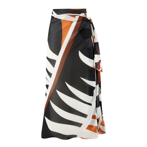 IBAKOM Three Pieces Swimsuits for Women with Wrap Skirt Swim Top Tummy Control Bikin Bottom Bathingsuit Cover Ups3