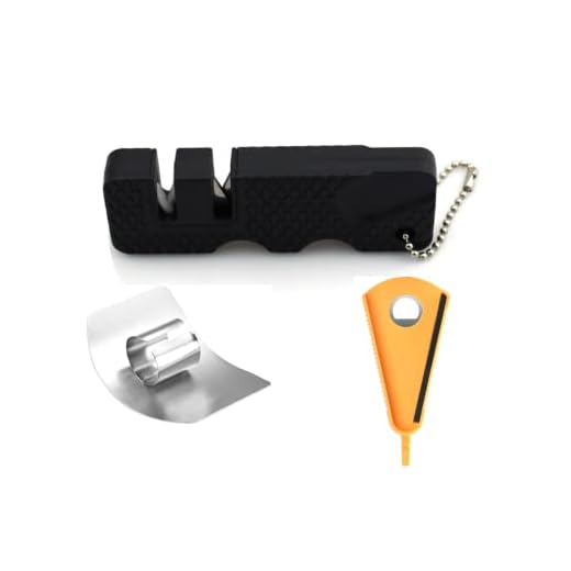 Leycri. Afilador De Cuchillos Pequeño Con Protector De Dedos Y Abridor Multiusos - ¡mantén Tus Cuchillos Afilados Y Seguros!