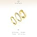 HABIKIP Gold Rings for Women, Stackable Chunky 14k Gold Plated Rings Set for Women Non Tarnish Stacked Stack Stacking Band Rings Trendy Cubic Zirconia Womens Rings Size 9 Fashion Jewelry for Women