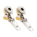 FUANA Lot de 2 gonfleur de pneu de voiture avec connecteur de valve de 35,6 cm avec compresseur d'air pour l'entretien des pneus automobiles