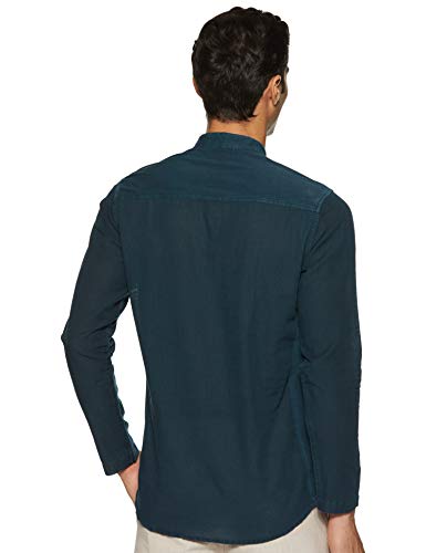 Image of Ethnix by Raymond Men's Cotton Kurta (RTHA00078-N8 Dark Green 92)