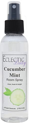 Cucumber Mint Room Spray, 8 Ounces, No Artificial Colors, Parabens, or Preservatives - Fragrant Aromatic Room Mist For Home, Room, Office