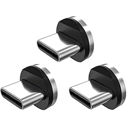 Statik USB-C Magnetic Connector for Magnetic Charging Cable - 3-Pack USB-C Adapter for Cable Charger - Easily Snaps Into Place, Compatible with All Type C Devices