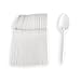 Linario Löffel, Mehrweglöffel, biologisch abbaubar, kein Plastik 17cm 50 Stück je Packung, Umweltfreundlich