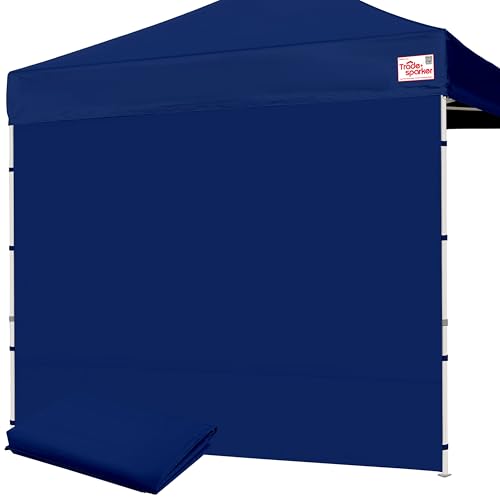 Image of Tradesparker 10x10 Pop Up Canopy Wall with Zipper, 86 inch Height Instant Canopy SunWall Tent Sidewalls for 10x10 Pop Up Tent,1 Pack Sidewall Only,NavyBlue