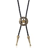 【Material】 Bolo-Krawatte mit Legierung, langlebig und strukturiert, Cowboy-Krawatte ist modisch und fühlt sich sehr angenehm an. Passend für Männer oder Frauen, ein besonderes Bekleidungsaccessoire in Ihrem Hemd.