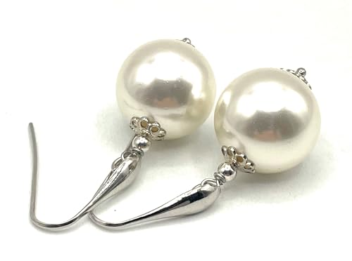 Boucles d'oreilles argent 925 perles blanches la solution anti-allergie chic et légère - 3
