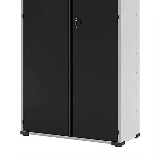 Armário Aço 2 Portas Multiuso Escritorio 4 Prateleiras EA301