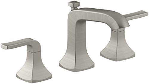 KOHLER K-R76216-4D-BN Rubicon Widespread Bathroom Sink Lavatory Faucet, Vibrant Brushed Nickel KOHLER K-R76216-4D-BN Rubicon Widespread Bathroom Sink Lavatory Faucet, Vibrant Brushed Nickel