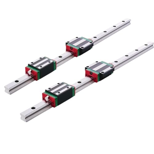 Rail de guidage linéaire HGR15-400mm avec 4 blocs HGW15CC pour guidage haute précision