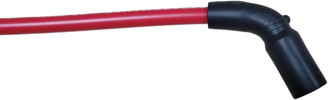 Ton's Performance RED 10mm Thick Pair of Spark Plug Wires Fit for Harley Davidson Sportster 883 1200 with Coil Relocation 2007+ TONS-07XLRELO-RD-10MM