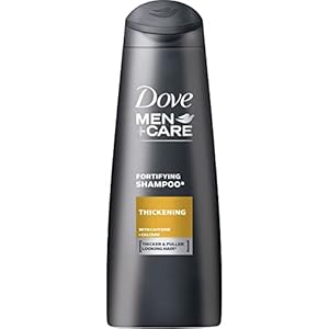 Dove Men + Care – Shampooing épaississant, nettoyant et vitalisant pour homme – adoucit et nettoie tous les styles de cheveux et toutes les couleurs – produit exclusif Amazon Large Pack (6 x 400 ml)