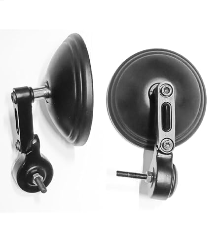 Image of Gate 7 Handle bar mirror for Jawa 42 / bobber /jawa classic /yezde roadster /yezde scrambler /New Reborn Classic (Aftermarket Replacement Product, Not OEM), Front