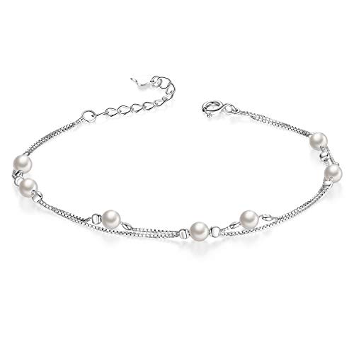 Pearl Bracelets for Women S925 Sterling Silver Pearl bracelet for Womens Bracelets