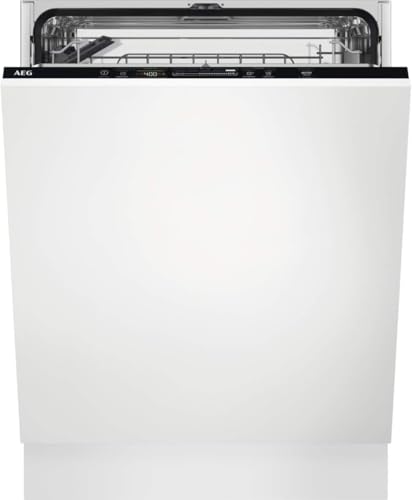 AEG FSB53617Z Lavavajillas de Integración AirDry 13 cubiertos, Desconexión automática, Display con sistema QuickSelect, 7 programas a 3 temperaturas, Motor Inverter, 46 dBA, Blanco, 60 cm