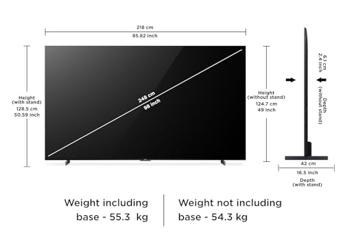 Image of TCL 248 cm (98 inches) 4K SQD-MiniLED TV 98C7L (Black)