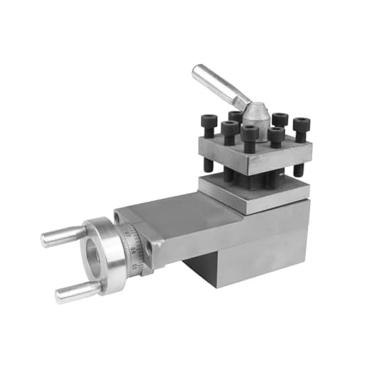 RATTMMOTOR Lathe Turning Tool Holder Mini Lathe Milling Machine Tool Slide Rest Clamping Range 2.56" Compound Rest Assembly for WM210V-208A BHC210 HS210 JY210V CTC210