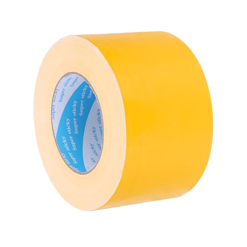 Image of uxcell Heavy Duty Duct Tape, 3 Inch x 55 Yard Waterproof Flexible Hand Tear Strong Adhesive Duct Tapes for Crafts DIY, Fixing, Repairs, Yellow