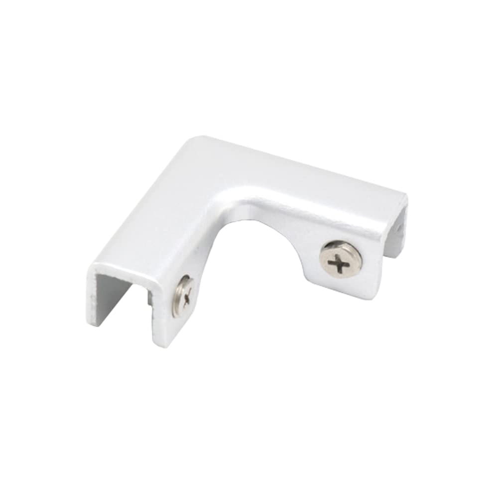 Uds. Clip de vidrio en forma de L soportes de esquina de aleación de aluminio soportes de soporte de vidrio para pecera de acuario, 4-8mm sin perforación