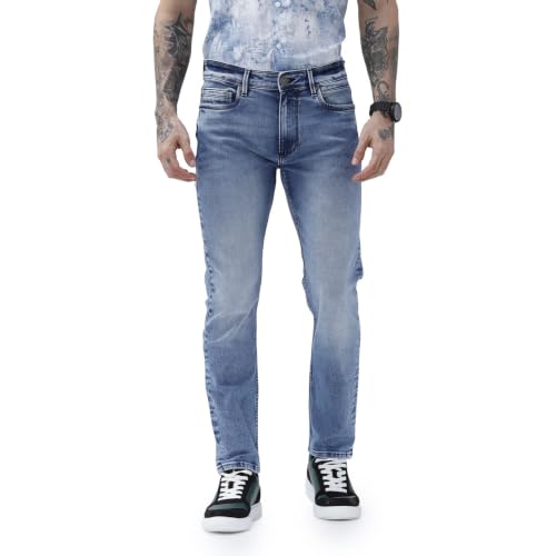 Image of BASICS Cotton Stretch Men's Jeans | Smart Casual Denim | Ultra-flexible stretch cotton denim. Modern style. Durable, breathable & built for all-day travel comfort.