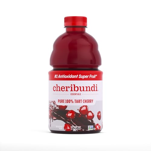 Cheribundi | 100% Tart Cherry Juice Pure Concentrate Grab & Go | 2.5 Fluid Ounce Pouch for Maximum Recovery with 40 Tart Cherries | 100 Calories, 0 Preservatives, Non-GMO | 2.5 floz (Pack of 12)
