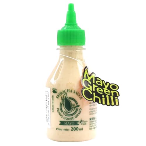 Sriracha Mayo Sauce Green Chilli 200ml - producto vegano - sin glúten - Salsa Sriracha Mayo Chile Verde