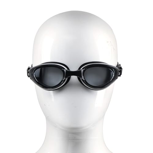 Image of AEC Feike VisionPro Powered Swim Goggles Anti Fog UV Protection Swimming Glasses with Power Lenses for Nearsighted Men & Women (Black, -7.00)