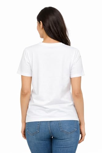 Image of Hangout Hub HH95 Tshirt for Womens | Regular Fit | Super Combed Cotton Women T-Shirt | Solid Plain Tees | Round Neck T Shirt | Half | Pack of 2 | 3 | 4 | 5 | 6