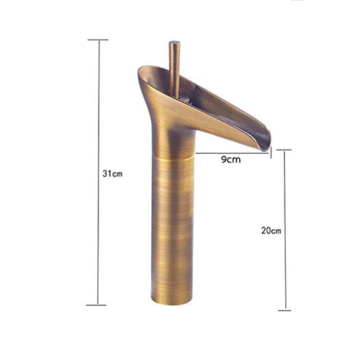 Robinet de salle de bain cascade haut pour vasque à poser rétro chic - 3