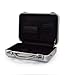 Aluminum Alloy Suitcase, Portable Handbag,Portable safe, instrument box (Color : Silver, Size : 410 * 300 * 88mm)