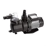 Pompa per piscina fuori terra, 1 cavalli con timer SPS100, portata 9,5 m³/h, funzionamento silenzioso, installazione facile, protezione termica integrata da sovraccarico, colore nero