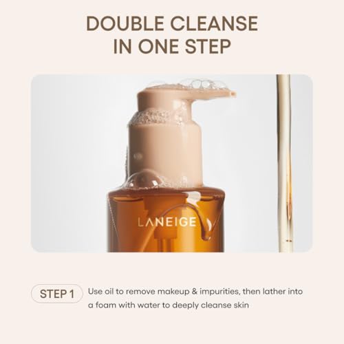 image for LANEIGE Perfect Renew Nourishing Oil-to-Foam Cleanser: 2-in-1 Anti-Agi